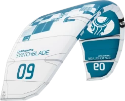 2023 Cabrinha 03 Switchblade Kiteboarding Kite -Duotone Store 2023 switchblade white blue 91375.1673889855