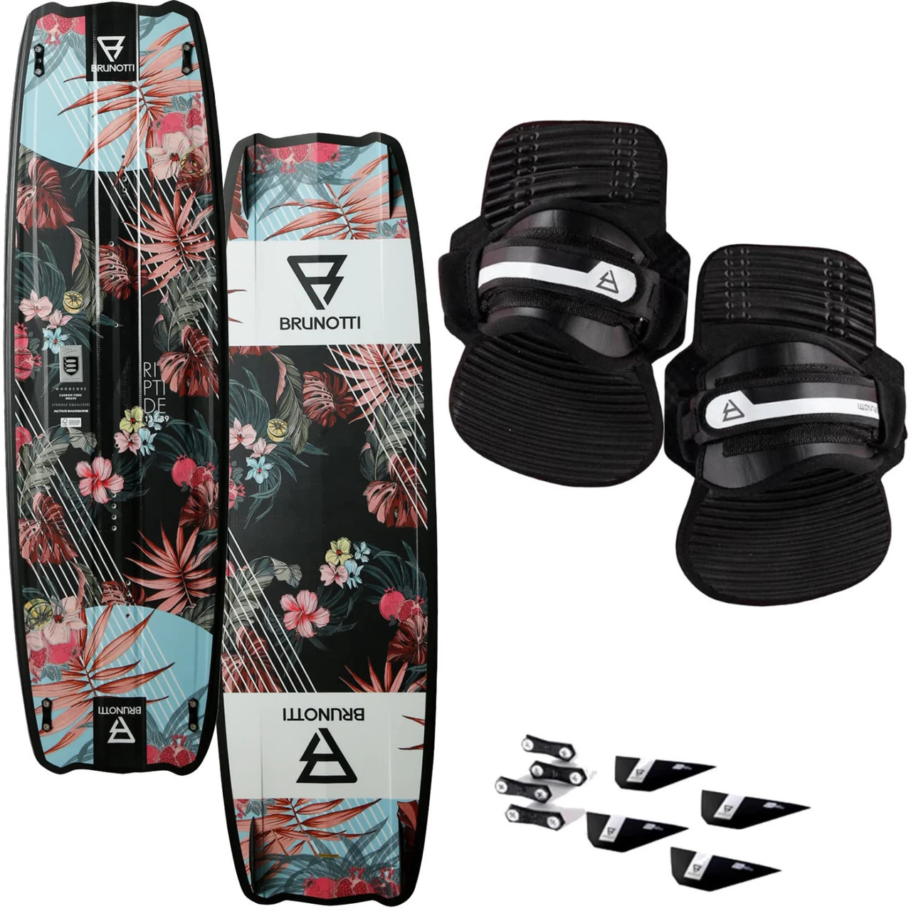 Brunotti Riptide Blossom Kiteboard Complete W/ Straps 1 Brunotti Riptide Blossom Kiteboard Complete W/ Straps