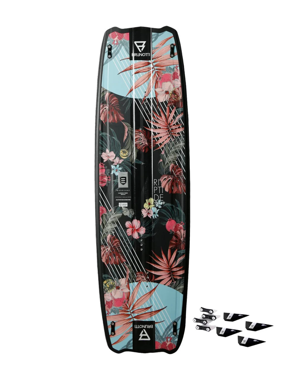 Brunotti Riptide Blossom Kiteboard Complete W/ Straps 3 Brunotti Riptide Blossom Kiteboard Complete W/ Straps - Image 3