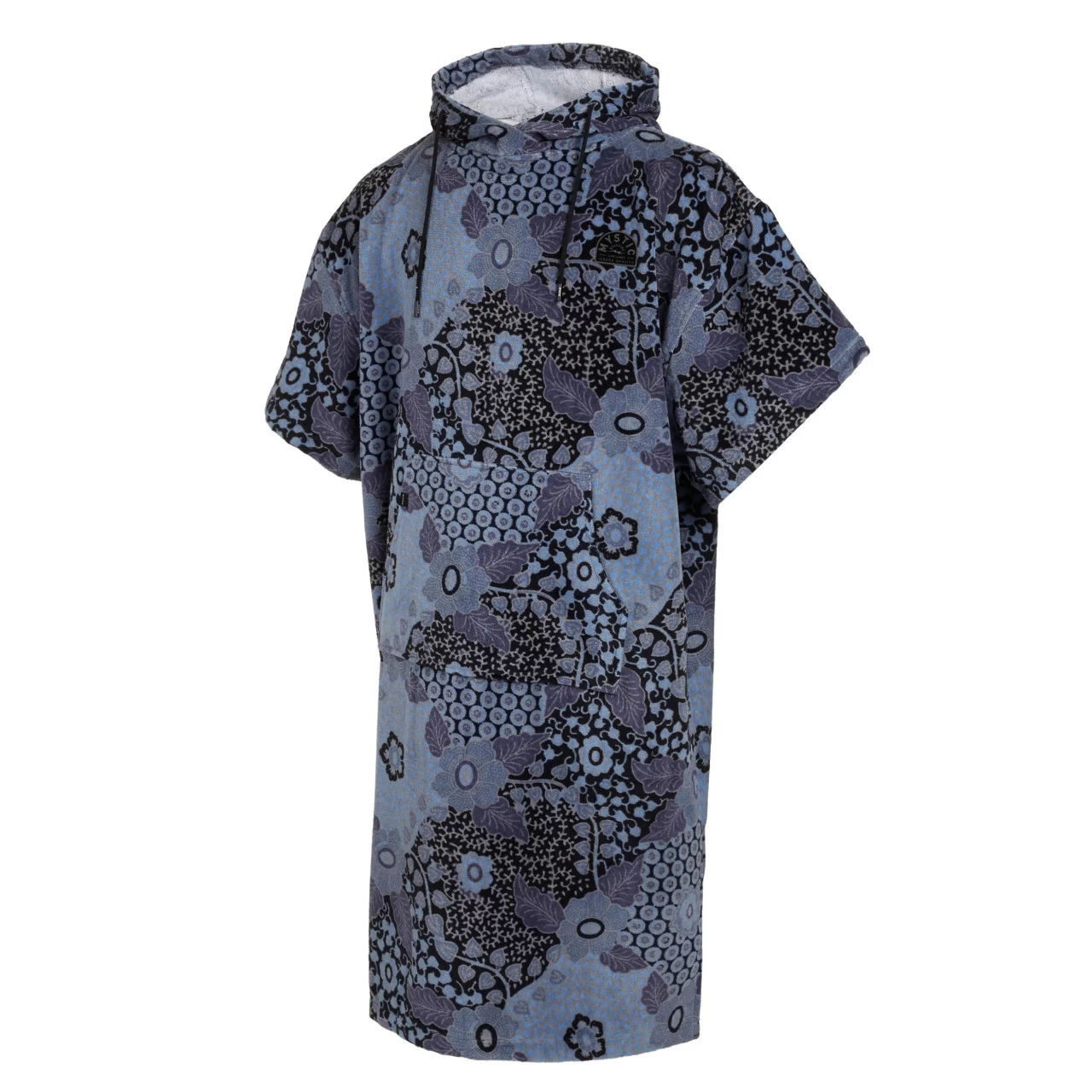 2022 Mystic Poncho Velours AOP - Blue/Black 1 2022 Mystic Poncho Velours AOP - Blue/Black